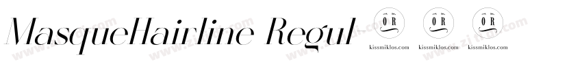 MasqueHairline Regul字体转换